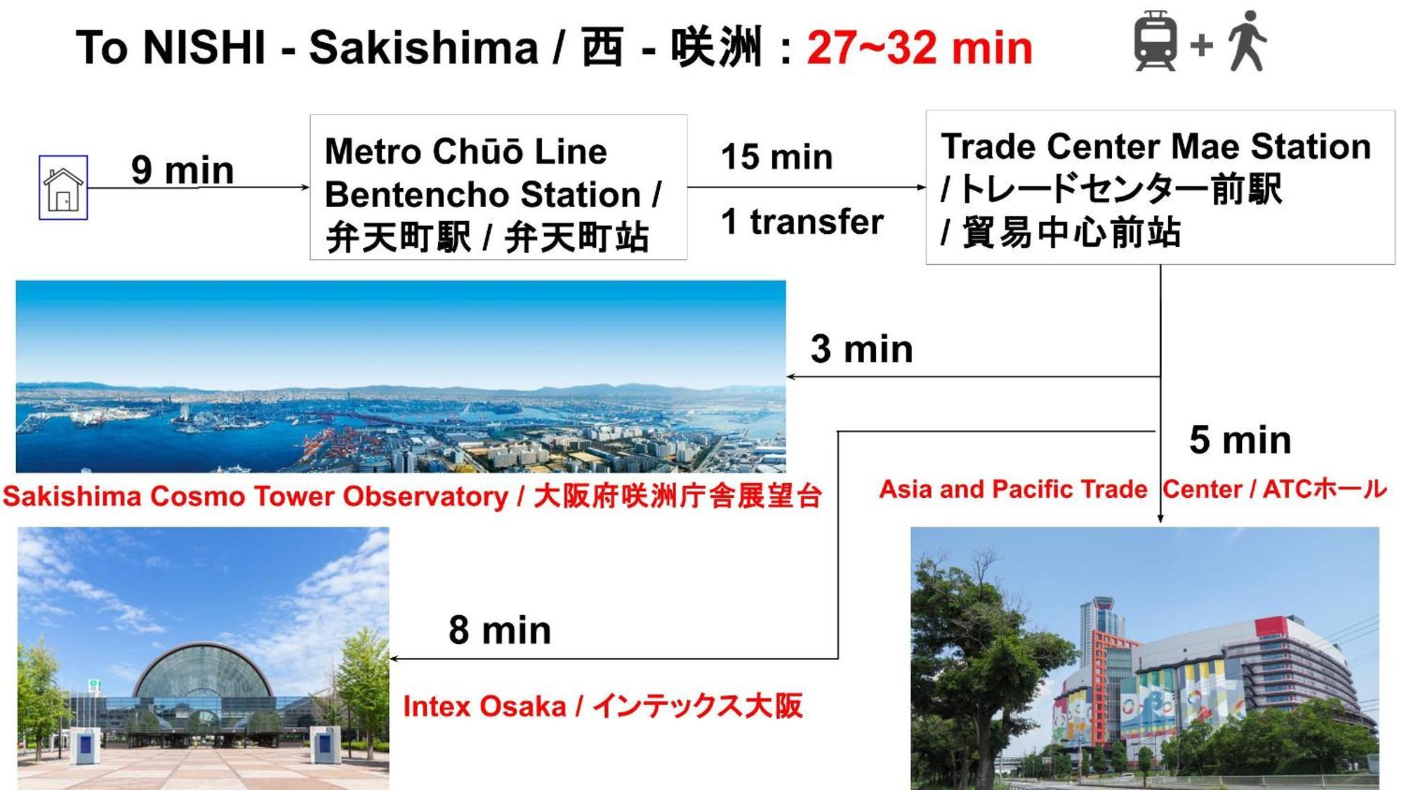 公寓 15 Min To Shinsekai&tsutenkaku&harukas&umeda&osaka,25min To Shinsaibashi&dotonbori, 50min To Kyoto&nara&kobe 大阪
